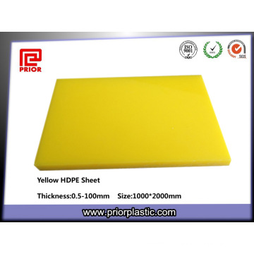 Yellow HDPE Plate with 0.5-100mm Thickness